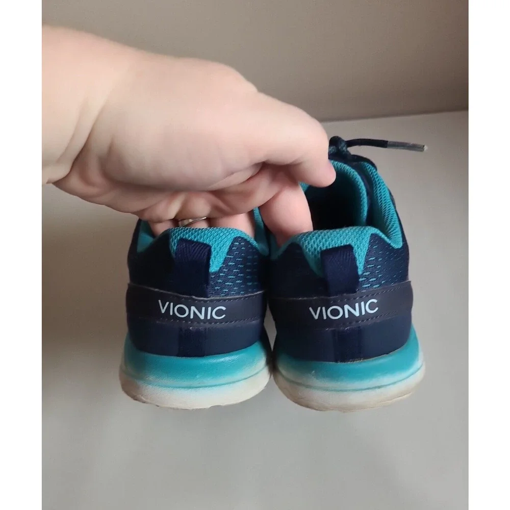 Vionic 335 Miles Navy Blue Active‎ Athleisure Lace Up Sneakers Womans Size 8